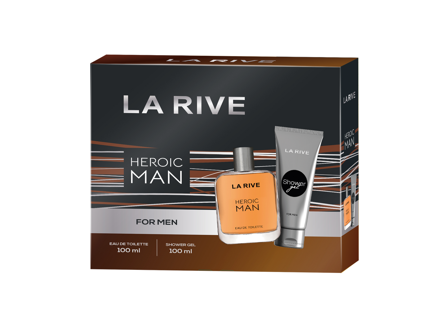 La Rive GP Heroic Man 100ml EDT & 100ml Dusche