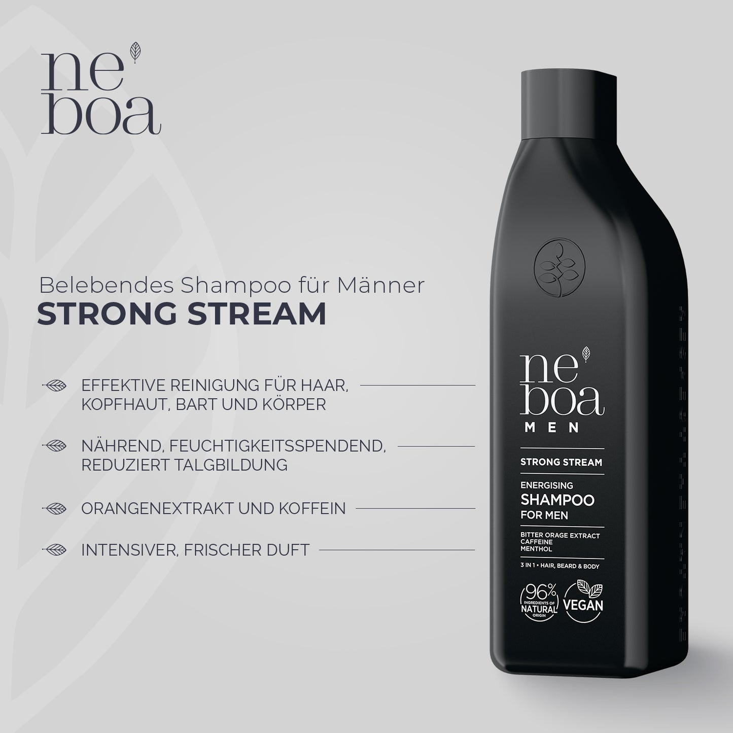 MEN - STRONG STREAM Shampoo & Shower Gel 2in1 300 ml